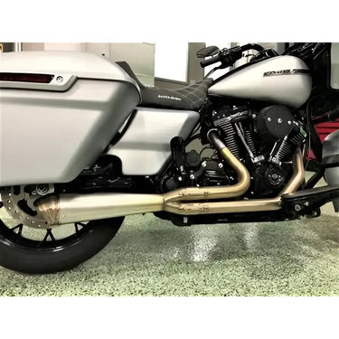 Jackpot RTX Riot 2-into-1 Shorty Exhaust System Milwaukee-8 Touring - Raw - Exhaust